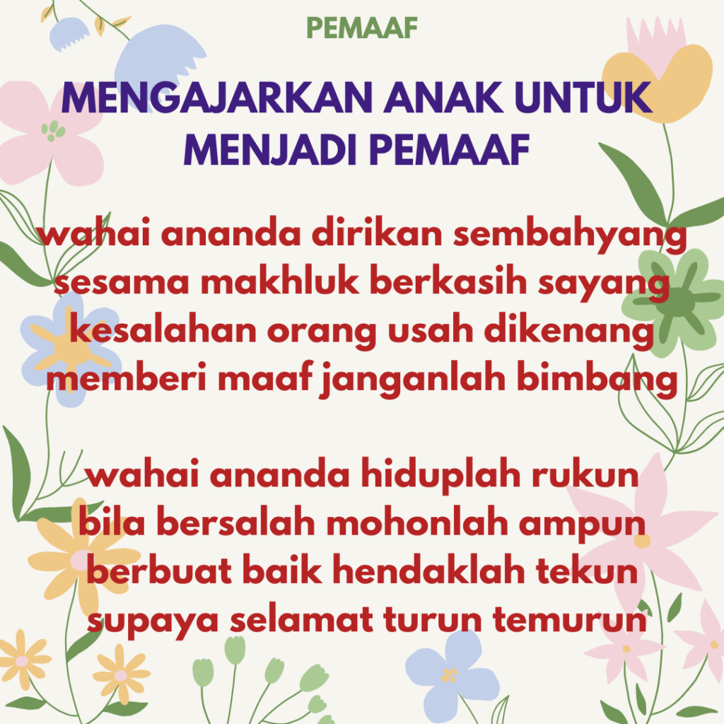Mengajarkan Anak Untuk Menjadi Pemaaf